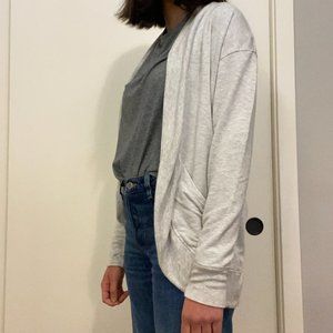 Athleta Gray Wrap Sweater